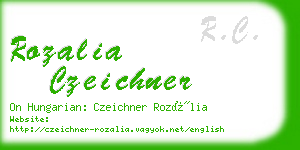 rozalia czeichner business card